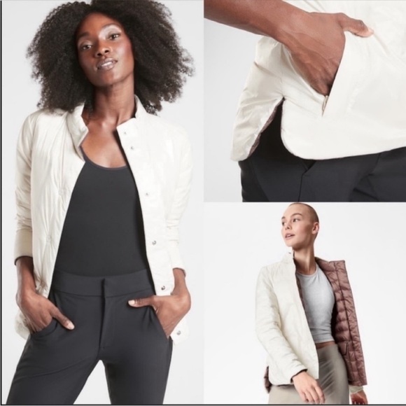NWOT Athleta reversible down pulse jacket NWOT - Picture 4 of 12